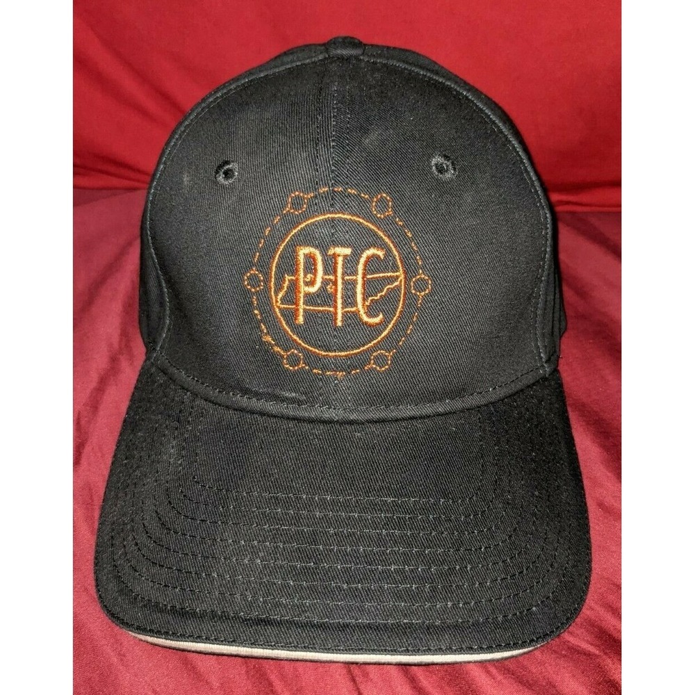 Peterson Tool Co Company Black Strapback Hat Cap Black & Orange Advertising RARE